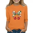 thumbnail image 1 of YUNAFFT Garçons et Filles T-Shirts à Imprimé de Noël 3-12 Ans Décontractés à Manches Courtes Extensibles Type Coton à Col Rond, 1 of 3