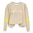 thumbnail image 1 of Timegard Chandail à Col Rond pour Femmes, Épaules Tombantes, Chandail à Enfiler Imprimé, Automne Hiver, Décontracté, Ample, Confortable, Hauts, 1 of 4