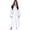 White Shawl - Standard, variant on Crescentt Luxury Terry Cloth Bath Robes with Slippers for Women Cotton Terry Shawl Collar Robe with Slippers - Cherry Pink Shawl - Petite XS/S