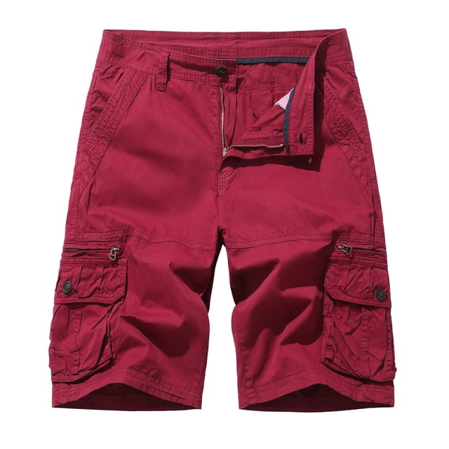 cllios Men's Cargo Shorts Plus Size Multi Pockets Shorts Outdoor Tactical Shorts Loose Workwear Cargo Shorts
