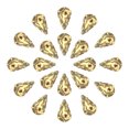thumbnail image 1 of Unique Bargains 20Pack Teardrop Sew on Rhinestone - 8x5mm Glass Teardrop Crystal Rhinestones in Gold Prong Setting (Coffee), 1 of 7