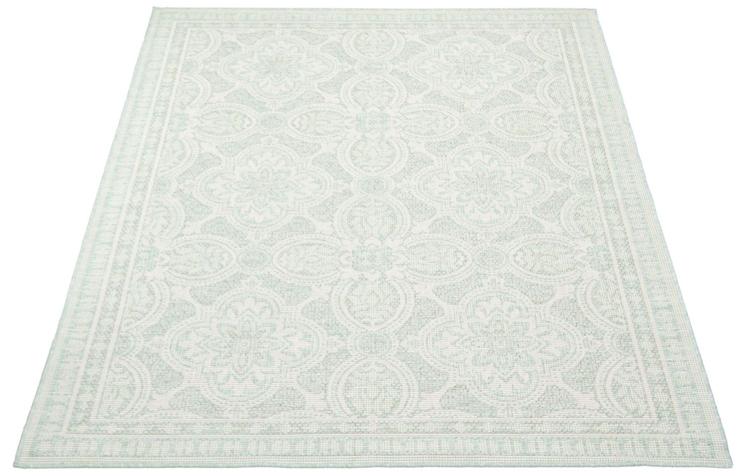 ECARPET Tapis d'Extérieur pour Patio, Terrasse, Jardin, Camping, Imperméable, Collection Veranda Traditional