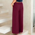 thumbnail image 4 of Pantalons en Coton et Lin pour Femmes Pantalons Larges et Amples avec Poches, 4 of 7