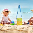 thumbnail image 3 of WIFKLSIIPG Colorful Mesh Beach Bags Portable Foldable Sea Bag with Adjustable Carrying Straps Toy Storage Bag Beach Bags, 3 of 4