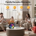 thumbnail image 4 of JYX Karaoke Machine for Adult, Wireless Speaker with RGB Light for Party, Portable Home Singing Speaker with 2 Microphones, T35-T, 4 of 8