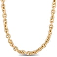 thumbnail image 1 of Miabella Yellow-Plated Sterling Silver Oval Link Necklace, 1 of 4