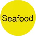 thumbnail image 2 of Seafood Yellow Deli Food Labels | 1″ Round - 500 Pack, 2 of 3