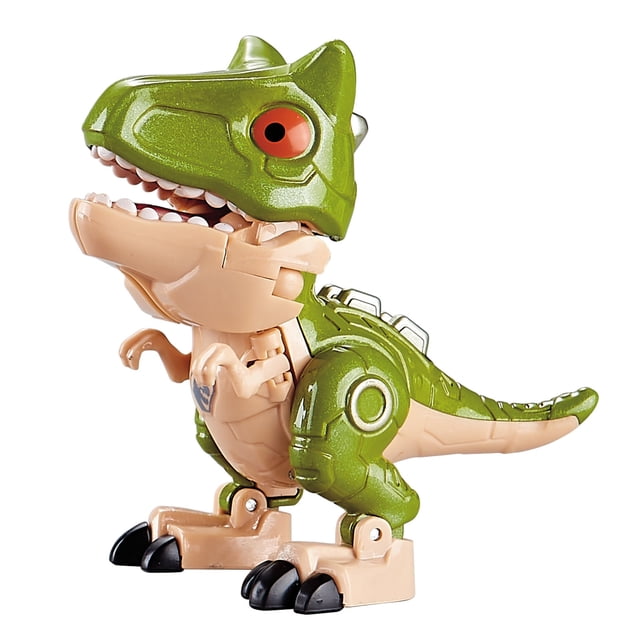 F Educational Alloy Dinosaur Transforming Robot Toy Simulation Assembly Display Case Childrens Learning Gift For Ages 4 And Up With 200G Weight