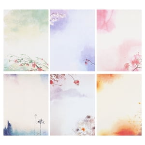 48PCS Papier de papeterie , Ensembles de lettres de papier d'écriture