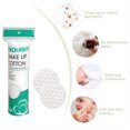 thumbnail image 3 of Natural Pure Cotton Makeup Remover Pads, 300 PCS Lint-Free Facial Cleansing Rounds, 3 of 7