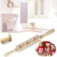 thumbnail image 1 of Yhmxh Kitchen Gadgets Kitchen Utensils Home and Kitchen Christmas Rolling Pin Engraved Carved Wood Embossed Rolling Pin Kitchen Tool Rolling Pin, 1 of 2