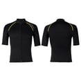 thumbnail image 1 of Oyolan Men 15mm Neoprene Wetsuits Top Short Sleeve Rash Guard Shirts Professional Swimwear Black M, 1 of 10
