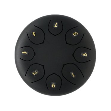 TopLLC Tambour en Acier 6 Pouces 8 Notes, Instrument de Musique pour Adultes Premium, Sons Clairs Propres