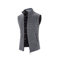thumbnail image 4 of Leutsin 2021 Automne et Hiver Plus Veste en Molleton Chandail pour Homme Col Montant Cardigan, 4 of 5