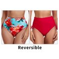 thumbnail image 2 of RELLECIGA Women's High Waisted Reversible Bikini Bottom, 2 of 7
