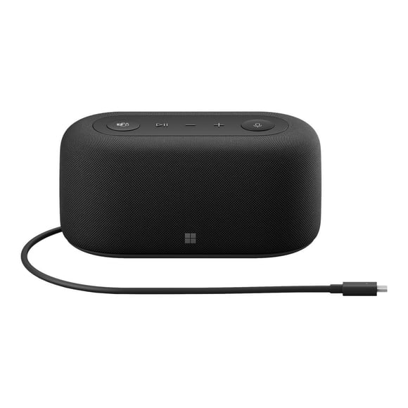 Microsoft Audio Dock - Speakerphone / dock station - wired - USB-C - matte black - Certified for Microsoft Teams