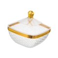 thumbnail image 4 of jifeng Countertop Fruit Bowl with Lid Fruit Basket for Kitchen Counter Fruit Snacks Square S, 4 of 9