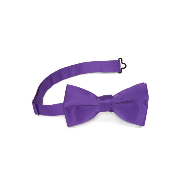 Gravity Threads Classic Pre-tied Adjustable Fashion Bowtie, Purple