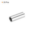 thumbnail image 3 of Unique Bargains Écrou d'Accouplement Rond M4x0,7 Mm 15mm Fileté Connecteur de Tige Tube de Goujon 20 Pack, 3 of 6