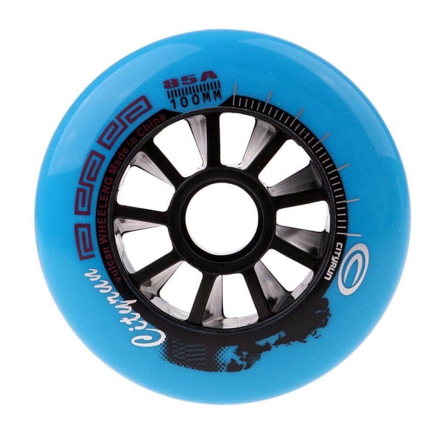 thinsony Roues de Patinage de Vitesse Extérieur Intérieur Roues de Patin en Ligne Outil 100mm Bleu