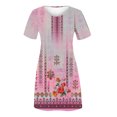 thumbnail image 3 of Cameland Robe d'Été pour Femme, Mode Bord de Mer, Décontractée, Imprimée, à Manches Courtes, à Col Rond, 3 of 4