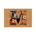 thumbnail image 1 of Todaioua Halloween Letter Pumpkin Mats Fall Leaves Plant Flowers 16x24 Inch Washable Rug for Front Door Inside Front Outside Entrance Fall Rugs for Halloween Outdoor Decorations Indoor Door Mat, 1 of 2