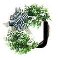 thumbnail image 1 of Unique Last Name Year Round Front Door Wreath With Bow Welcome Sign Garland 26 Letter Farmhouse Wreath For Front Door Spring All Seasons Outside Hanger, 1 of 3