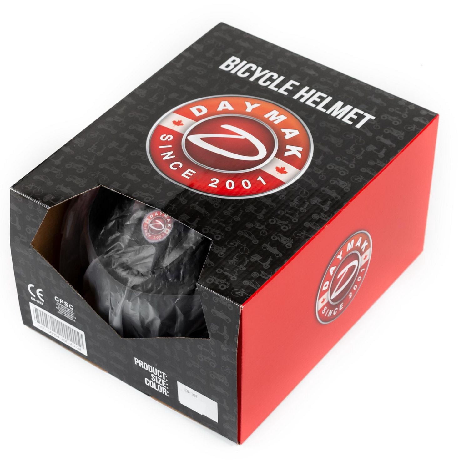 Daymak SB-103 Bicycle / Ebike Helmet - Black
