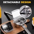 thumbnail image 4 of TIELUTT Stainless Steel Juicer Fruit Juice Squeezer Hand Heavy Duty Stainless Steel Squeezer Water Extractor Juice Strainer No Pulp Cold Juicers / Masticating Juicers Sunkist Juicer Carrot Juice, 4 of 8