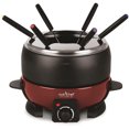 thumbnail image 1 of NutriChef Electric Countertop Chocolate Fondue Melting Pot with 6 Dipping Forks, 1 of 4