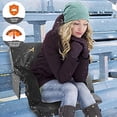 thumbnail image 2 of Heated Stadium Seats for Bleachers with Back Support - USB Battery Included - Upgraded 3 Levels of Heat - Foldable Chair - Cushioned, 4 Pockets for Snacks, Cup Holder - for Camping, Games & Sports, 2 of 5