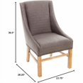 thumbnail image 2 of ​​Mid-Century Dining Chair - Handmade Nailhead Trim (Brown Gray)​​, 2 of 5