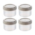 thumbnail image 1 of S SERENABLE 4Pcs Small Squeeze Bottles Portable Food Storage Container Seasoning Bottles Round Gray, 1 of 9
