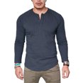 thumbnail image 1 of Innerwin Hauts d'Été Manches Longues T-Shirts Hommes Usage Quotidien Blouse Décontractée Grise 4TG, 1 of 3