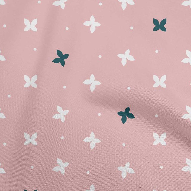oneOone Polyester Lycra Peach Fabric Floral & Fabric For Sewing Printed Craft Fabric By The Yard 56 Inch Wide