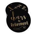 thumbnail image 1 of Inkdotpot Étiquettes Suspendues en Papier Doré Cheers To Retirement 50 Pcs, 1 of 6