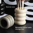 thumbnail image 1 of Storage Case Pencil Box Desk Stand Round Smooth Surface Long-lasting Convenience Multipurpose Exquisite Home Supplies Khaki Three Layers, 1 of 9