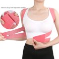 thumbnail image 3 of Adjustable Pink Posture Corrector Clavicle Support Double Fixation Back Brace for Men and Women, 3 of 7