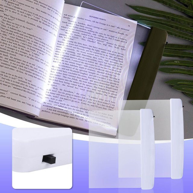 RXIRUCGD Office Supplies 2PCS Book Light LED Reading Light Night Light Book Family Study Light Eye Care Reading Lamp Portable Bookmark Light For Reading In Bed, Car