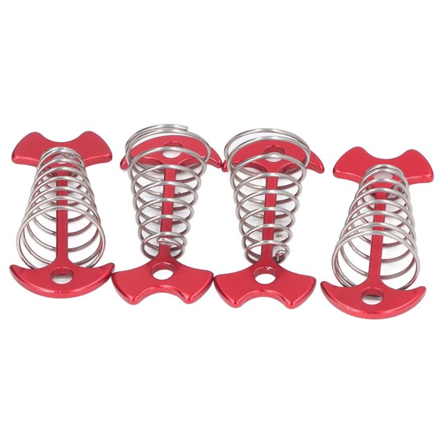 Tent Nails, Non Slip Sturdy Extended Tent Pegs With Spring For Traveling Gold,Red,Blue,Silver