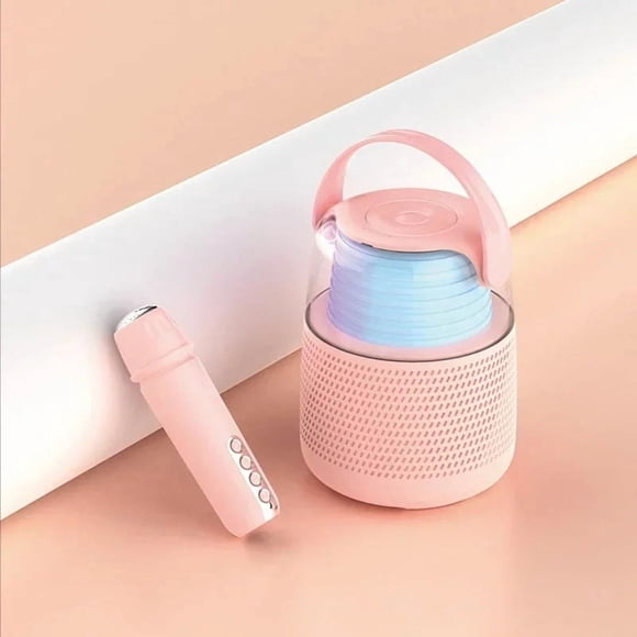 Portable Desktop Mini Voice Amplifier Megaphone Radio KTV Microphone LED Light ,Comfortable and Portable