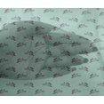 thumbnail image 4 of oneOone Viscose Chiffon Aquamarine Fabric Rabbit Animal Sewing Craft Projects Fabric Prints By Yard 42 Inch Wide, 4 of 4