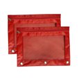 thumbnail image 2 of Dvruxg 2 Pcs Trousse à Crayons, Trousse à Crayons à Trois Trous Fermeture Éclair Simple Sac de Rangement de Documents en PVC Transparent, Trousse à Crayons Grande Capacité avec Fermeture Éclair Trousse de Reliure Transparente, 2 of 5