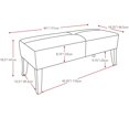 thumbnail image 4 of Banc Antonio en cuir reconsitué noir, 4 of 4