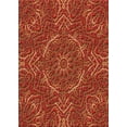 thumbnail image 1 of Ahgly Company Machine Washable Indoor Rectangle Transitional Orange Area Rugs, 2' x 3', 1 of 7