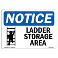 thumbnail image 1 of SignMission OS-NS-A-1824-L-13945 Panneau de Signalisation OSHA 18 x 24 Po - Zone de Rangement des Échelles, 1 of 1