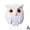 White, variant on Owl magnetic pendant, owl hook refrigerator sticker S9A3