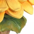thumbnail image 4 of DPTALR Beautiful Sunflower Bird Bath Brown Pedestal For Outdoor, 4 of 9