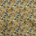 thumbnail image 1 of oneOone Polyester Spandex Dark Mustard Fabric Abstract Floral Craft Projects Decor Fabric Printed By The Yard 56 Inch Wide, 1 of 5