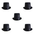 thumbnail image 3 of Transemion Adult Top Hat Victorian Magician Fancy Accessory Fit One Dress Size Most Style A 5Set, 3 of 6